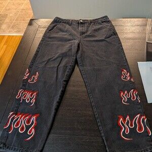 SHEIN Women's Black and Grey Jeans